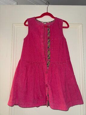 Button-Through Pinafore Dress